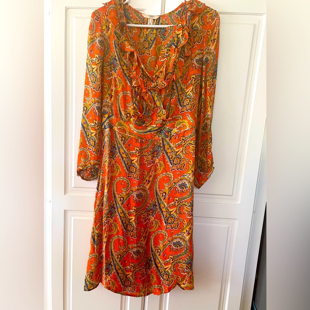 Lovely Land’s End Canvas 100% Silk Dress